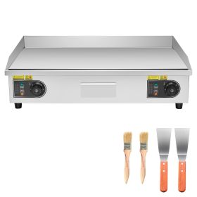Commercial Electric Griddle, 28.54 x 15.75 in, 4400W, 122-570 Fahrenheit Adjustable Temp Control
